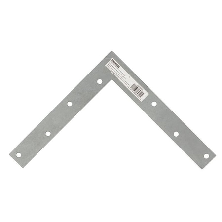 Prosource Corner Brace, 8 in L, 8 in W, 1 in H, Galvanized Steel, Galvanized, 2 mm Thick Material FC-G08-01PS