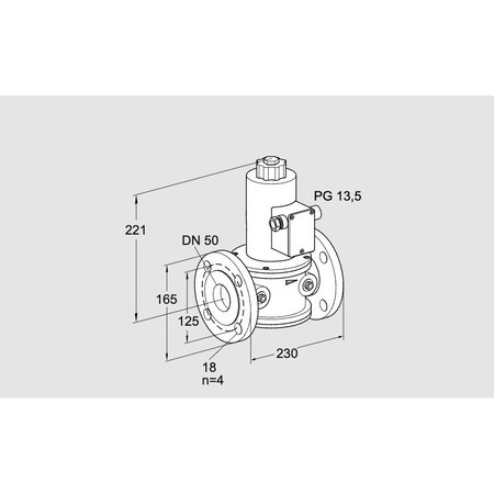 Honeywell Kromschroder VLV, SOLND, GAS, VG 50/39F10NQ33 KS85261450