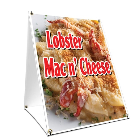 Signmission Lobster Mac N' Cheese, 36 Inch x 24 Inch A-frame Yard Sign SBC-2436-Lobster Mac N' Cheese