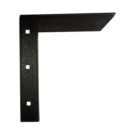 Hd Concealed Shelf Support Bracket 12 in. - Black AMC12 B