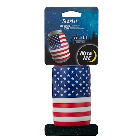 Nite Ize SlapLit LED Drink Wrap, Rubber SLDW-USA-R3
