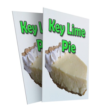 Signmission Key Lime Pie, Plastic Signs Only 24 Inch x 36 Inch, Corrugated Plastic, 2PK CSB-2436-2PACK-Key Lime Pie