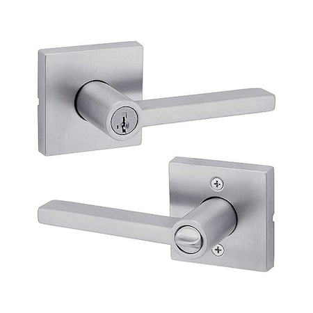 Kwikset Door Lever Lockset, 1 3/8-1 3/4" Thick 740HFL-SQT-26D-SMT-6AL-RCS