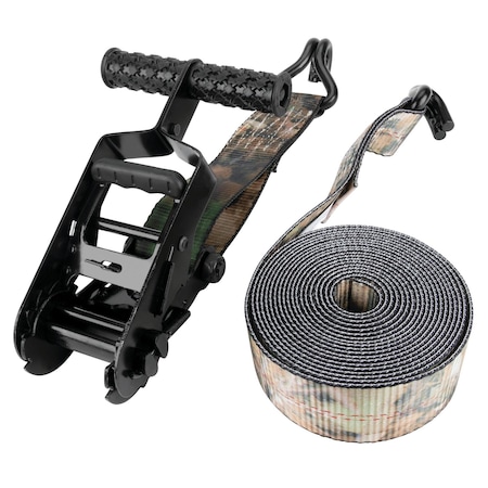 Performance Tool 2 in. x 16 ft. Camo Ratchet Tie Down Strap W1854