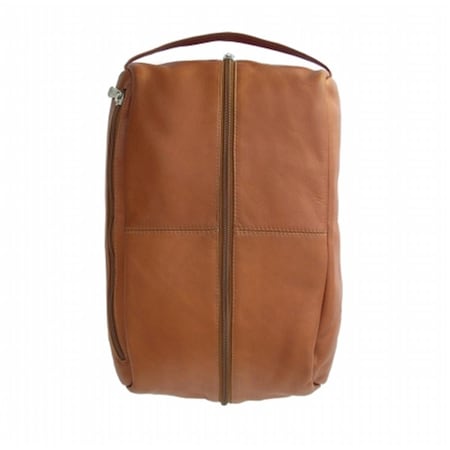 Piel Leather Deluxe Shoe Bag- Saddle 2041