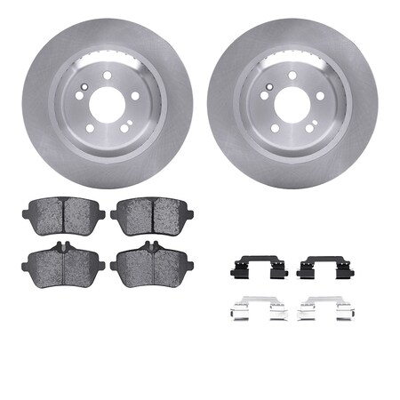 Dynamic Friction Co DFC Brake Rotor with 5000 Brake Pads and Hardware Kit 6512-63481
