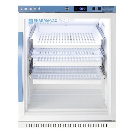 Accucold Lab Refrigerator, White, Swing Door ARG6PVDR