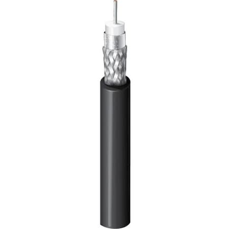 Belden RG6 18 SOL SC FFEP DUOFOIL +, 95% TNC BRD SHD PVC JKT BLK, 1000FT 4694P 0101000