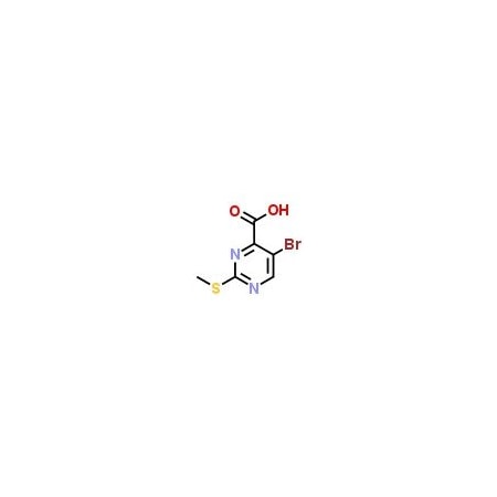 Ak Scientific 5-Bromo-2-methylsulfanyl-pyrimidine-4-carboxylic acid (5g), CAS 50593-92-5 C075-5g