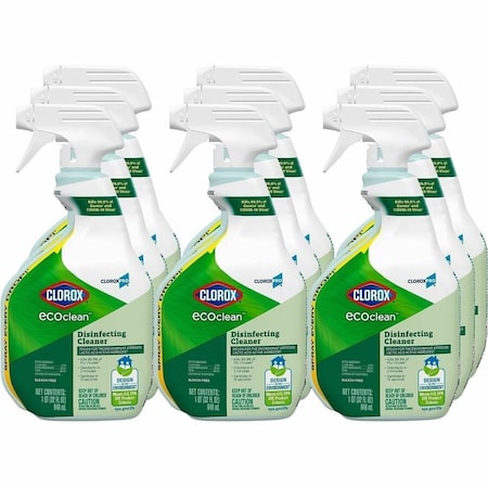 Clorox Cleaners & Detergents, Spray Bottle, Unscented, 9 PK 60213CT