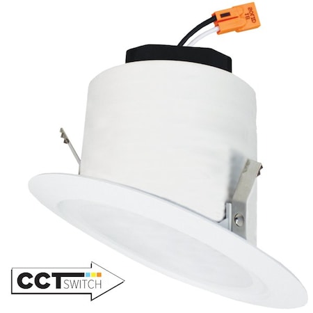 Elco Lighting 4in Round Reector Insert, 5-CCT Switch, 1000/1250/1500lm, Black EL425CT5BB