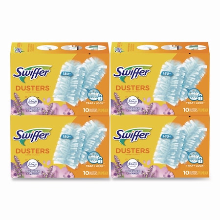 Swiffer Refill Dusters, DustLock Fiber, Lgt Blue, Lavender Vanilla Scent, PK40 21461