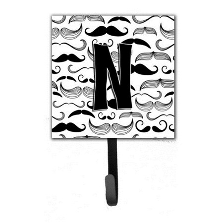 Carolines Treasures Letter N Moustache Initial Leash and Key Holder CJ2009-NSH4