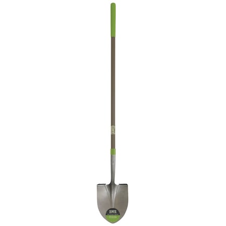 Ames Round Point Shovel, Tempered Steel, Hardwood Handle, Cushion Grip 25332100