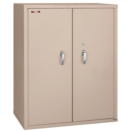 Fireking Storage Cabinet, 1 Hr Fire, 44" H, end tab inserts Champagne CF4436-MDCH