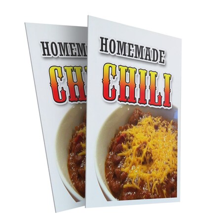 Signmission Homemade Chili, Plastic Signs Only 24 Inch x 36 Inch, Corrugated Plastic, 2PK CSB-2436-2PACK-Homemade Chili
