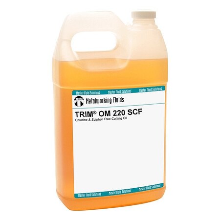 Trim Cutting Fluid, OM220 SCF, Straight Oil, 1 gal, Jug, Clear to Pale Yellow OM220SCF-1G