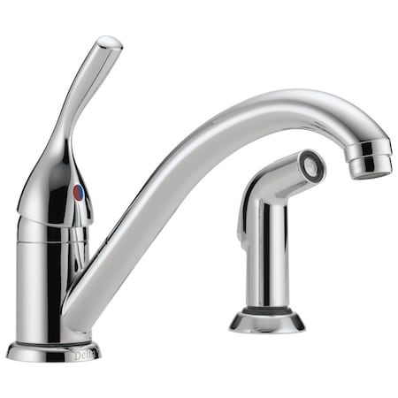 Delta 134-/ 100-/ 300-/ 400 Series Single Handle Kitchen Faucet with Spray 175-DST