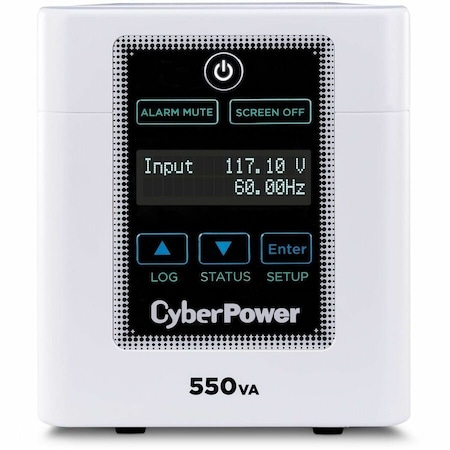 Cyberpower 550VA/440W UPS 120V 4 NEMA 5-15R-HG 60601-1 TESTED NEMA 5-15P-HG PLUG 3YR WARR M550L