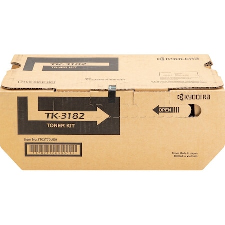 Kyocera Black Toner Cartridge 21K YLD 1T02T70US0 TK3182