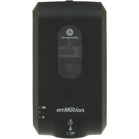 Georgia-Pacific Soap/Sanitizer Dispenser, EnMotion, Auto, 1,000 mL; 1,200 mL Refill Size, Foam, Black, Matte 52057