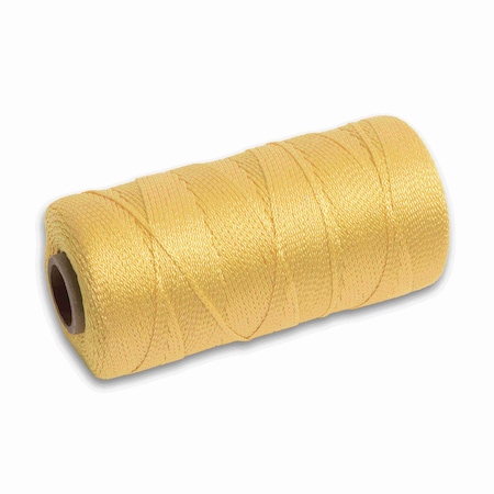 Marshalltown Mason's Line, Archaeology Line, Braided Nylon, 1000 feet Line, No 18, Yellow 628