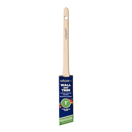 Valspar Wall and Trim Sash Brush, 1 in W, Angle Brush, Polyester Bristle 882545100