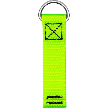 Ironwear Metal D Ring Web Tool Tether, 2lbs and 1 inch wide 2861-L-DR
