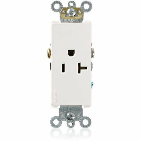 Leviton PlugsandReceptacles, 20A, 125VAC, Wht, Nylon 16351-W