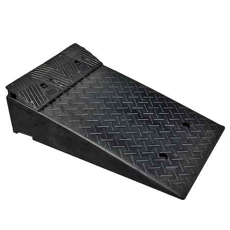 Electriduct Mountable Rubber Curb Ramp, 9.25in Rise, Black, 1 Piece CR-RPS-JET-9.2