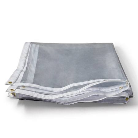 Tarps Now Tarp, 6 ft x 8 ft, 20 Mil, Clear, Clear PVC FS-CV20-0608