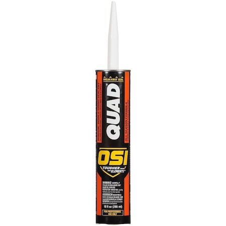 Osi Advanced Formula Sealant, Clear, 7 days Curing, 20 to 100 deg F, 10 oz Cartridge 827837