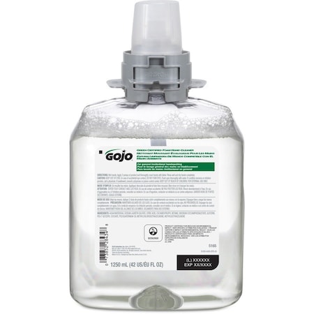 Gojo 1,250 mL Foam Hand Soap Cartridge 5165-04