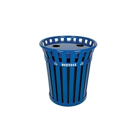 Witt Industries 36 gal Round Blue, Metal WCR36-FTR-BL
