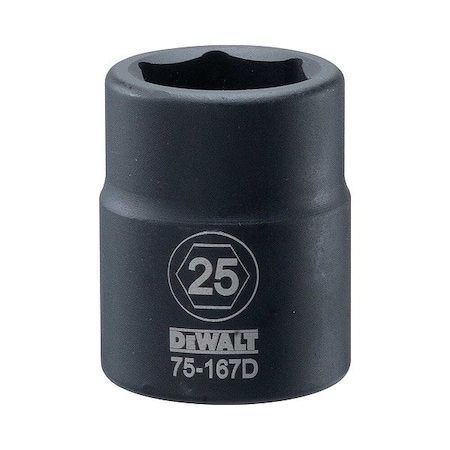 Dewalt Impact Socket, 3/4 IN DR, 25MM DWMT75167OSP