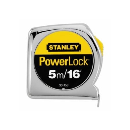 Stanley Powerlock Tape Rules Wide Blade, 3/4 in x 5 m/16 ft 680-33-158