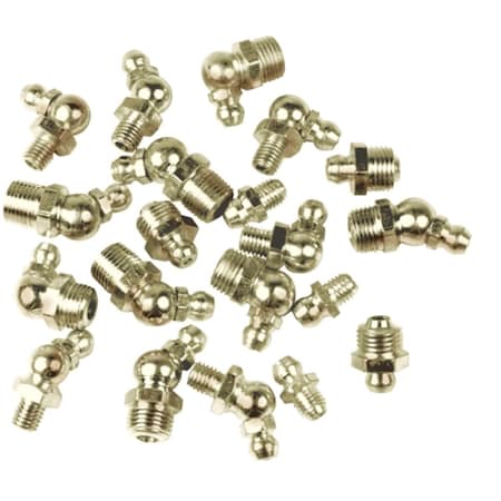 Superjock W54247 6 mm. X 1 45 Degree Grease Fitting- Pack 10 SU3024528