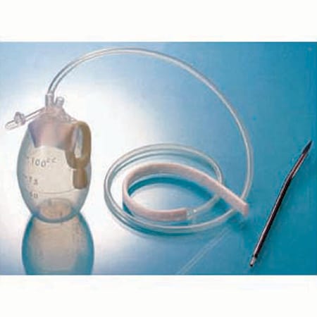 Jorgensen Laboratories Closed Wound Silicone Drainage Kit, 100mL J0790