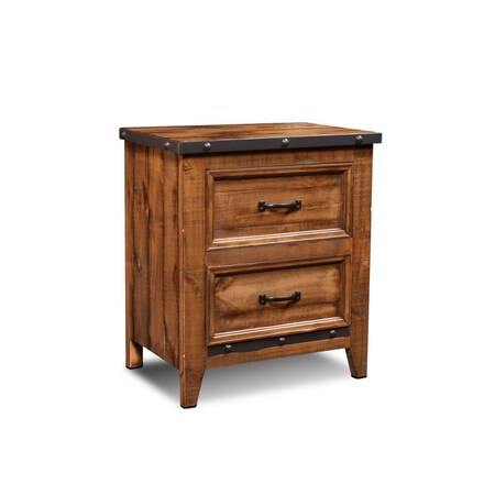 Sunset Trading Rustic City 2 Drawer Nightstand HH-4365-350