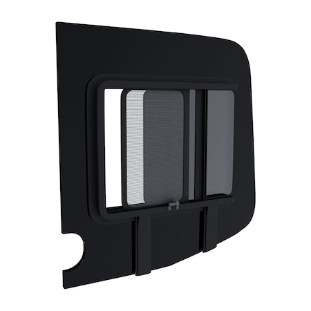 Brixwell 818mm x 797mm Glass Window for Mercedes Sprinter, Driver Back Sliding Side with Screen (C Shape) DTSPCR026-INT