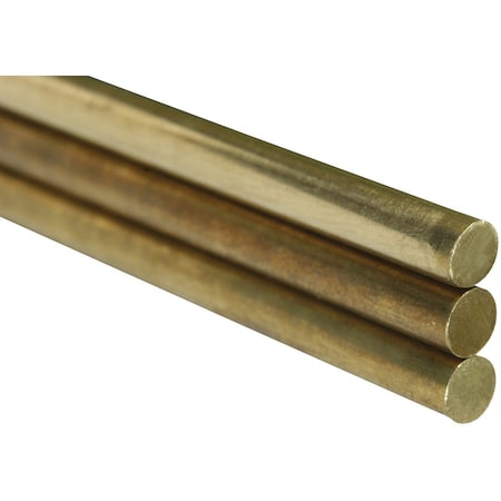 K&S 3/16'' x 12'' Solid Brass Rod 8166