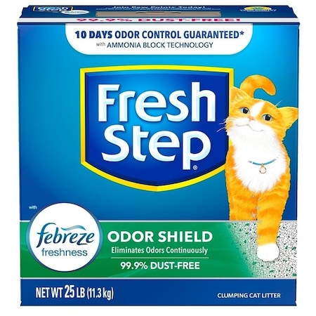 Fresh Step Fresh Step 30468 Scoopable Cat Litter, 25 lb Capacity, Blue/Gray/Green/White 30468