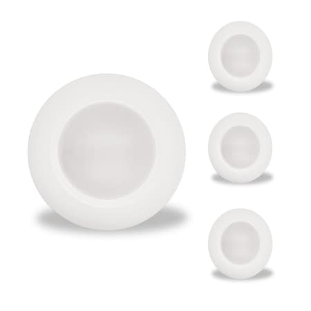 Bulbrite 14W 7in LED Disc Light, 5CCT Selectable, 27/30/35/40/50K, 1100lu, 4PK 862881