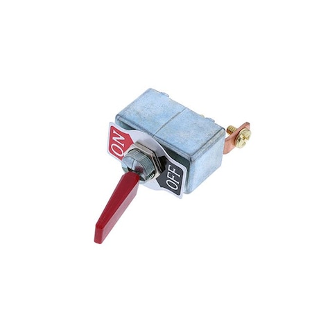 Switch Components Heavy Duty Toggle, 2P SPST OFF-ON, Red TD1-1A-DC-3-R
