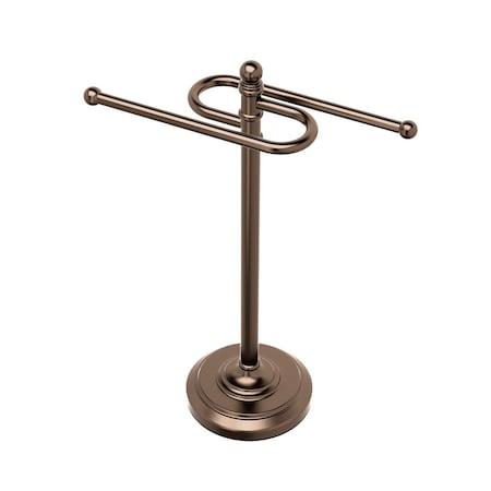 Gatco Countertop S-Style Hand Towel Holder, Bronze 1545BZ
