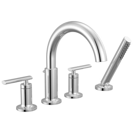 Delta Altado Roman Tub Trim With Hand Shower In Chrome T4742