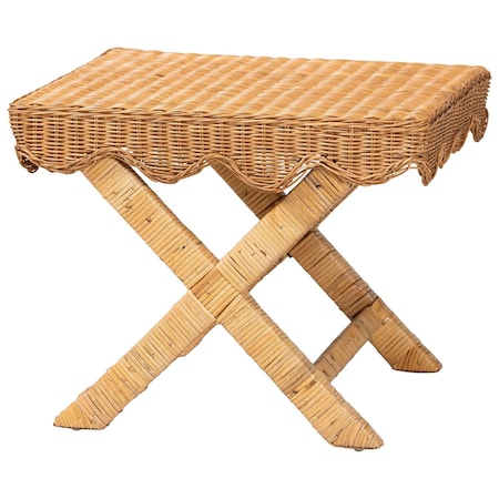 Bali & Pari Modesta Natural Rattan Accent Bench 268-14645-ZORO