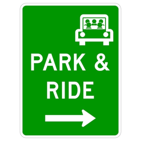 Sign Solutions Usa Parking Sign, 30 in W, Aluminum Sign, White DUS06HWT3036D4-2R