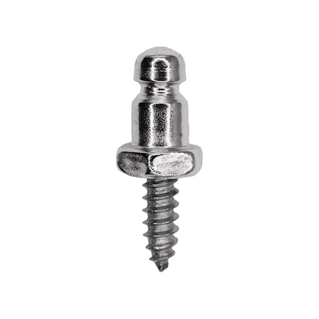 Auveco Nickel On Brass Wood Screw Stud Fastener #7 x 1/2in, 100PK 7688
