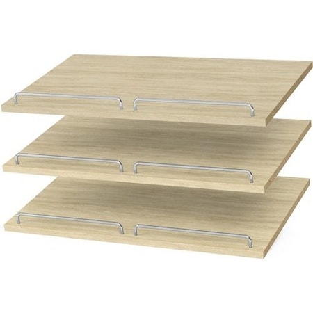 Easy Track 24 in. Shoe Shelves, Honey Blonde, 3PK RS1600-MJON